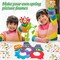 96-Piece Spring DIY Picture Frame Craft Kit – Handprint Flower Pot Keepsake Frames with Stickers for Kids’ Crafts, Spring Party, Home Activities, and Gift-Making